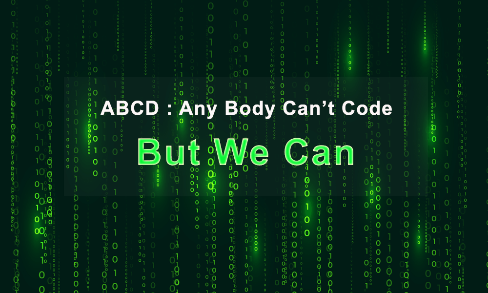 abcd anybody cant code